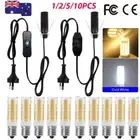 1.8m Salt Lamp Power Cord Cable E14 & Dimmer Control &ON/OFF Button Switch Bulbs
