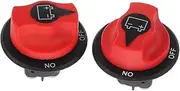 Alipis 2pcs Battery Kill Switch for Cars Motorcycles and Boats Dustproof Design Easy Pushbutton Operation Durable Materials for Off Road and Racing Applications