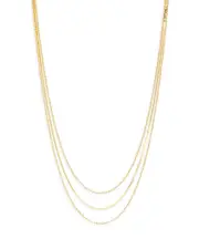 Argento Vivo Ball & Herringbone Chain Layered Necklace in 14K Gold Plated Sterling Silver, 16-18