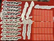 LOT of 20 NEW SS24 Supreme Stickers - 5 Box Logo Minis Sheet + 15 FUTURA SETS DS