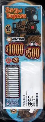 Pull Tab Tickets - Chip Tickets - Holder - Game - Big Red Express