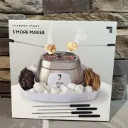 BRAND NEW SHARPER IMAGE Electric Tabletop S'mores Maker for Indoors Serving Tray
