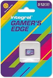 Integral 512GB Gamer's Edge Micro SD Card The Valve Steam Deck and Nintendo Switch, Switch Lite & Switch OLED - Load & Save Games Fast, Store Games, DLC & Save Data, Built to Give You The Edge