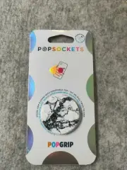 Black Sparkle Marble Popsockets Single Grip & Stand Phones Holder