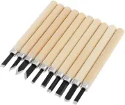 10Pcs Professional Wood Carving Chisel Set, Carbon Steel Wood Carving Tools, Woo