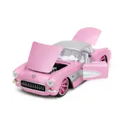 Jada 1:24 Scale Pink Slips Chevrolet Corvette 1957 Diecast Car Toy Model
