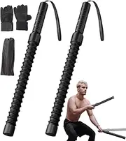 Battle Ropes for Home Gym | Portable Battle Workout Ropes | Muscle Building Cords, Strength Training Tool, Spring Sticks for Gym, Outdoor, Home