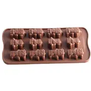 5PCS 12 Grid Robotic Ice Tray Mold Three-dimensional Ice Box Chocolate Ice Tray Baking Mold