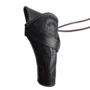 LEATHER WESTERN .44/22CAL SINGLE TOOLED CROSS DRAW SMITH &WESSON HOLSTER GUN USA