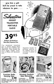 SIVERTONE TRANSISTOR POCKET RADIO VINTAGE 1957