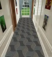 Extra Long Hallway Runner Rug Style Rectangular Carpet Kitchen Hall Stairs Narrow Runner Rug with Non Slip Backing Do Not Fade Floor Non-Slip Mats Anti-Slip Carpet Runner Rug
