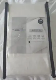 Therapedic Sleep Rx Set of 2 Pillowcases in "Egret" Standard/Queen NIB