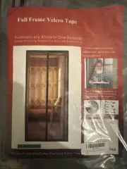 Magnetic Screen Door 38 x 82 Reinforced Fiberglass Mesh Curtain Back Door Mesh