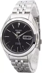 Seiko Seiko 5 Black Dial Stainless Steel Men'S Watch SNKL23J1