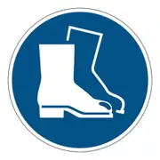 Durable 43cm Safety Marking Sign Use Foot Protection Self-Adhesive Sticker Blue