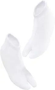[あい藍] Ai Indigo Children's Stretch Tabi Socks, Elastic Mouth, Nylon, Made in Japan, Cupra, White, white, S（15-16cm）