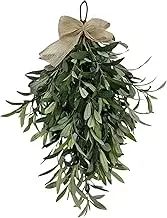 Olive Wreaths 24 Inch Artificial Greenery Decoration Hanging Olive Branch Wreath for Home Hall Fireplace Wall Wreaths for Front Door