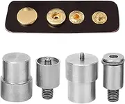 Snap Button Die Mould, Press Button Die, 4Pcs Snap Button Die Mould Silver Stainless Steel Replacement Kits for 831