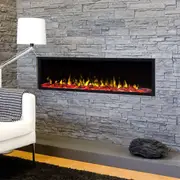 COMO 60 inch Built-in Recessed / Wall Mounted Electric Fireplace Decorative – No heat