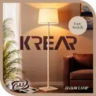 Krear 155CM Wooden Floor Lamp Standing Lamp Light Foot Switch Home Living Room