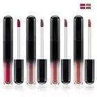 4Pcs Matte Lip Gloss,Non-Sticky Smooth Lip Stain,Long Lasting 4 Colors Liquid Li