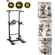 Power Tower Pull Up Dip Station Home Gym Multifunction Strength Training