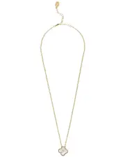 Rivka Friedman 18K Plated Pearl Flower Necklace