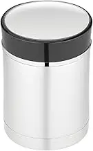 Thermos Stainless Steel Insulated Travel Food Jar with Lid, 16 Ounce, Black