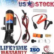 RV Portable Macerator Waste Pump 12GPM For Sewage Suction 3.2FT Lift 10FT 12V US