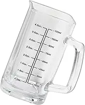 SHOWERORO Espresso Pouring Cup Set Glass Measuring Cup Scale for Coffee Milk Measurement