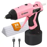 Cordless Hot Glue Gun, GoGonova 15s Fast Preheating 5Ah Built-in Battery Hot ...