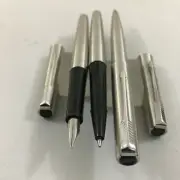 Parker15 Steel 3 Piece set FP+Roller+BP steel Medium Nib France+UK NEW BOX