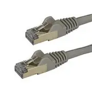 StarTech 2m Gray Cat6a Ethernet Cable, Shielded (STP) - 6ASPAT2MGR