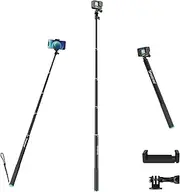 70 Inches Long Selfie Stick for GoPro Max Hero 11 10 9 8 7 6 5,DJI Osmo Action, Insta 360 One R One X2 X3 Camera Telescopic Monopod, Extension Pole, compatiable with iPhone 13/12 pro and Smartphone