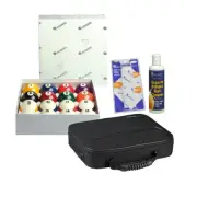 Aramith Crown Standard Ball Set with Nylon Case, Ball Cleaner & Cloth