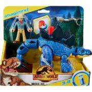 Imaginext Jurassic World Dominion Stegosaurus Dinosaur Dr. Grant Poseable Gift
