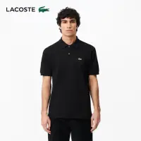 在飛比找momo購物網優惠-【LACOSTE】男裝-經典L1212短袖Polo衫(黑色)