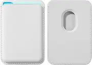 BENTOBEN Magnetic Phone Wallet Card Holder Case Compatible with Mag Safe,PU Leather Wallet for iPhone 16 15 14 13 12 Pro/Pro Max/Plus/Mini Mag Safe Case, White
