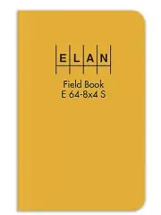 E64-8x4S Sewn Field Surveying Book 4 ⅞ x 7 ¼ Yellow Stiff Cover (Pack of 12)