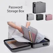 Waterproof Document Password Safe Box Travel File Card Money Passport Storage