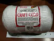 Pepperell 6mm Bonnie Macramé Craft Cord, 100-Yard, White