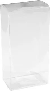 Clear PET Plastic Storage Boxes – Transparent Gift Boxes, Empty Containers Packing Box for Party Favors Ideal for Cookies, Ornament, Gifts, Wedding, Birthday and Parties 7.5"x3.75"x2.5" (8 Pack)