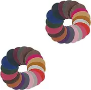 LALAFINA 48pcs Iron Elbow Patches for Clothing Repair Washable Sewing Appliques Patches for Jackets Trousers and Crafts