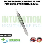 McPherson Corneal Plain Forceps 0.3mm Straight Tip Ophthalmic Instruments