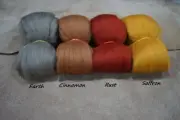 Corriedale Wool Tops 4 Colours Set wool roving needle/wet felting spinning N1