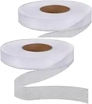 2 Pack Hemming Tape Iron On Hemming Tape, Wanfoou Iron-On Fabric Fusing Adhesive Tape, 2.5cm Wide Hem Tape Fabric Tape Extra Strong, Fashion Tape Hemming Tape for Repair Curtains, Clothes(80 Yards)