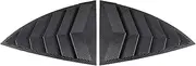Car Rear Triangle Window Shutter Cover Compatible For Tesla Model Y 2021-23 Rear Side Sport Style Blinds Window Louver Side Vent Trim(Glossy Carbon)