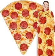 Jorbest Pizzas Blanket Adult Kids and Baby Size for Birthday Gifts, Double Sided Food Throw Blanket Funny Gifts for Women Men Teen, 285 GSM Soft Flannel Taco Blanket (Red, 60 inches) ﻿