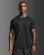 Aero Tee, 2XU, S, Black/Silver Reflective, Male