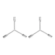 2pcs Y-Shaped 3 Way Socket Wrench 11/13/15mm Long Y-Type 6 Point Hex Spanner